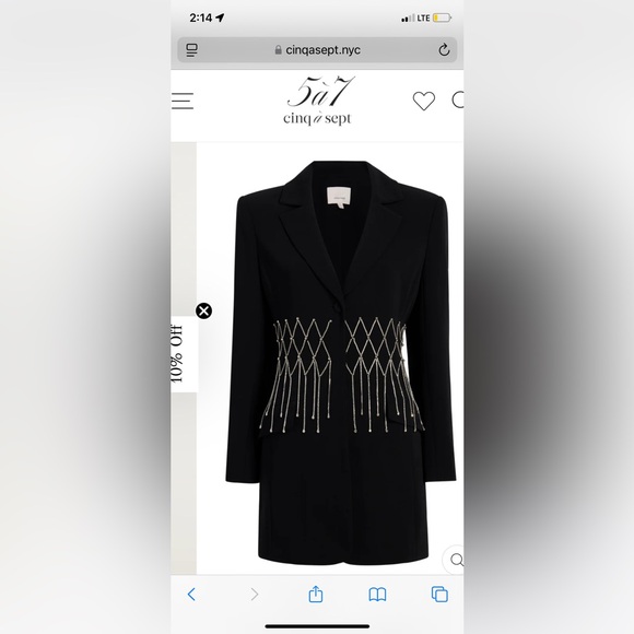 Cinq à Sept: Holiday Naydeen Blazer Minidress - Picture 8 of 8